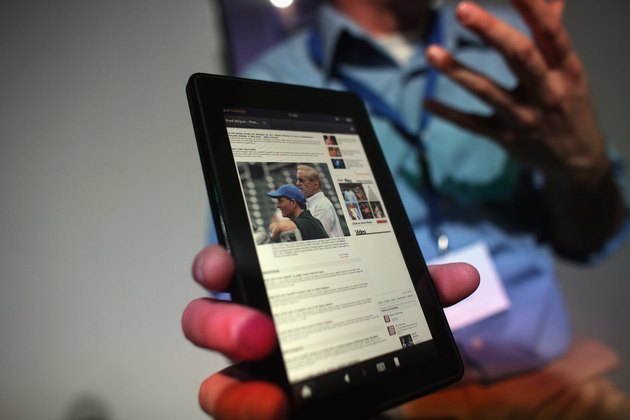 Amazon Introduces New Tablet At News Conference In New York
