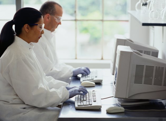 Chemists Typing on a Computer