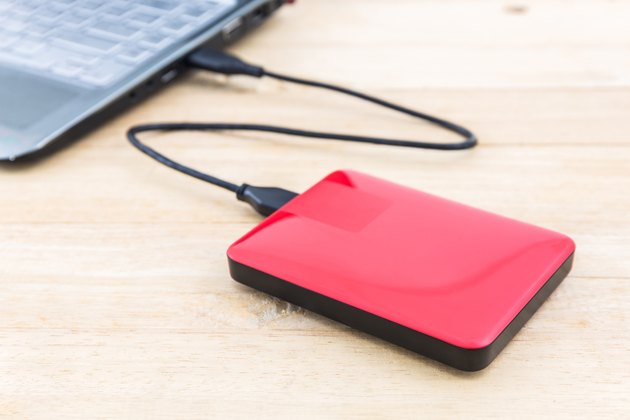 External hard drive for backup.