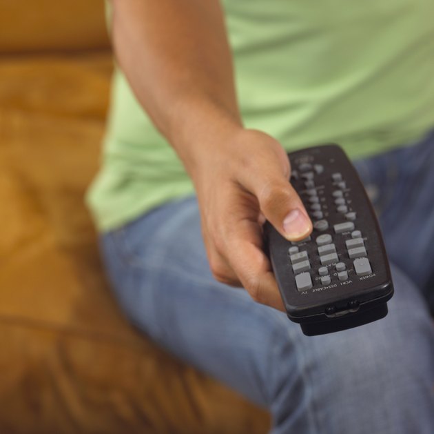 Pressing button on remote control
