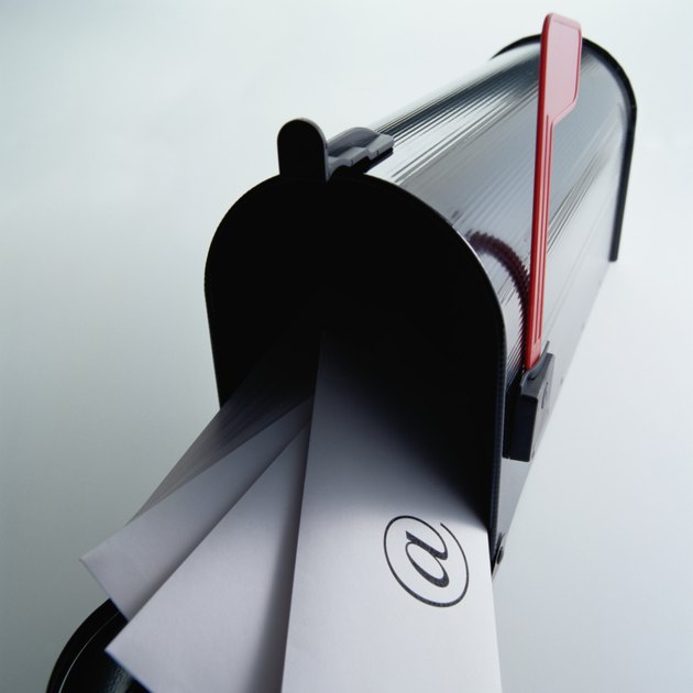 At Sign in a Mailbox