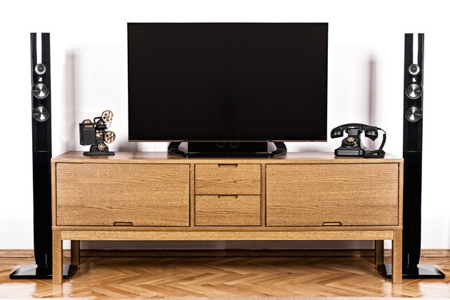television and telephone with home theater