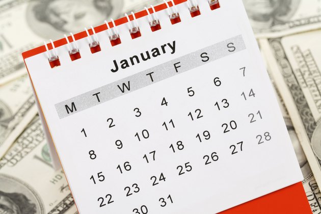 Calendar and dollar