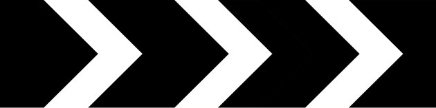 Sharp deviation of route to right