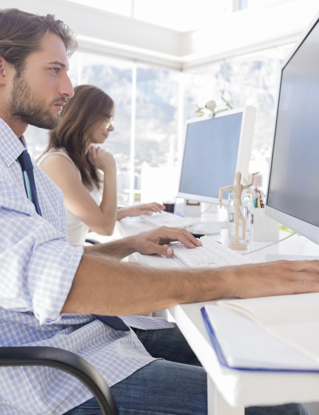 Designers working hard at their desk