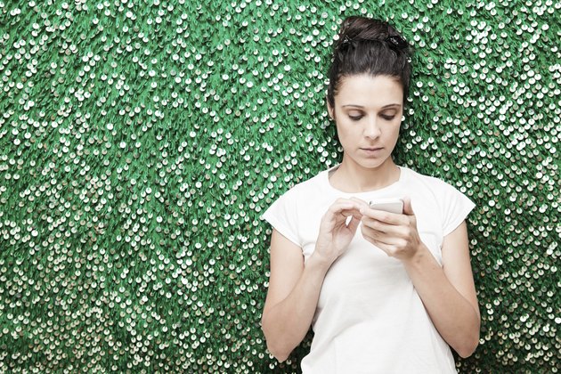 woman with a smartphone