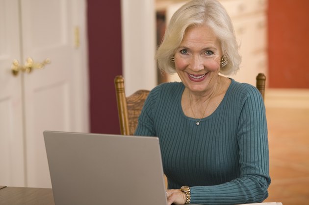 Woman with laptop