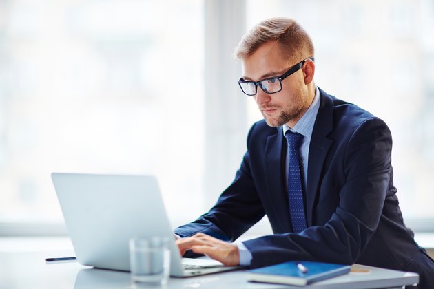 Businessman networking
