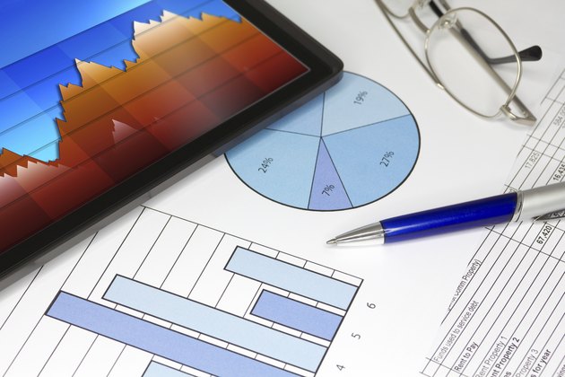 Tablet Computer with Pen Figures and Graphs