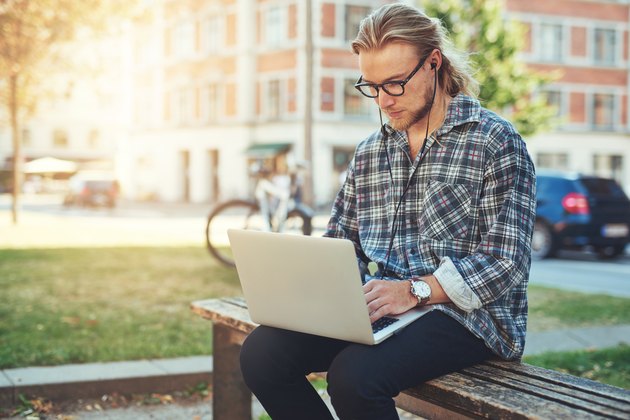 Entrepreneur working on idea