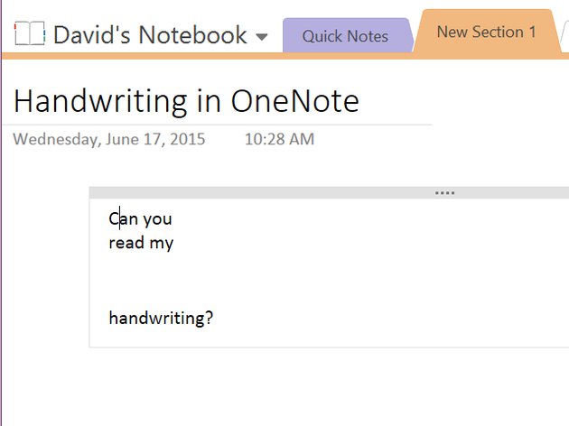 onenote convert handwriting to text surface pro 2