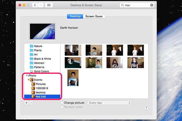 how to change background mac using photos