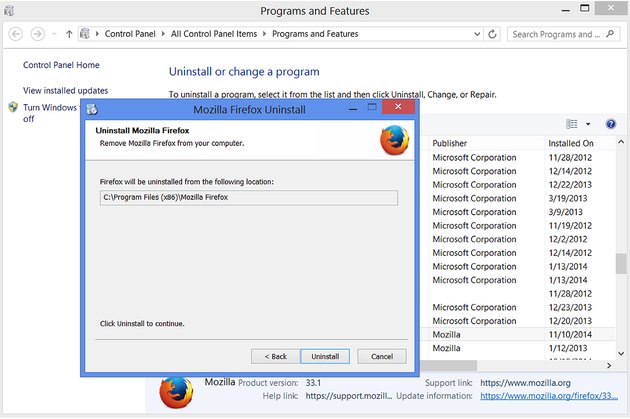 how to reinstall mozilla firefox