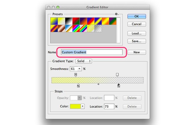 Где находится gradient editor в фотошопе