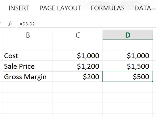 how-to-calculate-gross-profit-margin-using-excel-techwalla