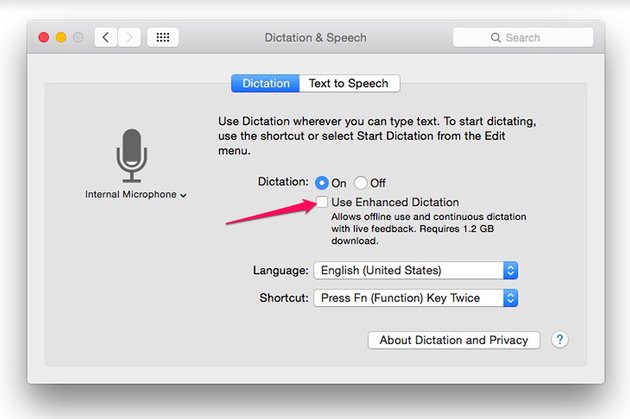 voice command macbook pro