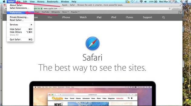 browser caching in safari