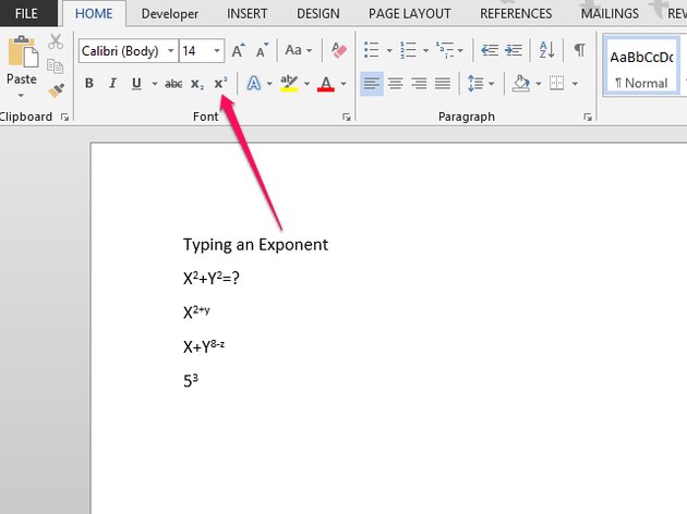 How to Type Exponents in a Word Document | Techwalla