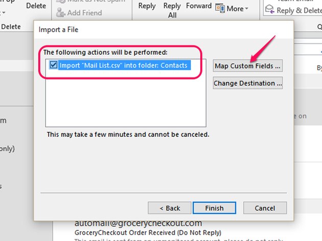 how to import excel addresses into labels