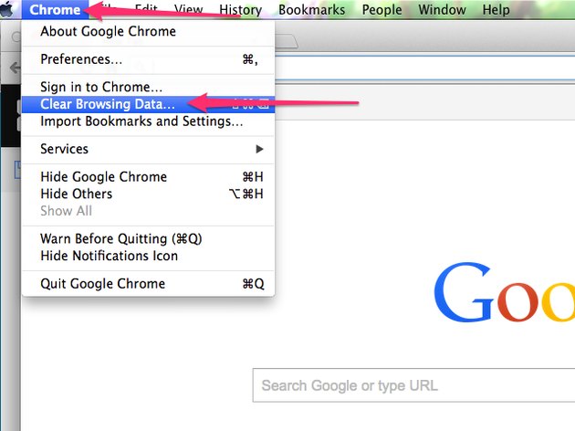 how to clear cache in google chrome on mac