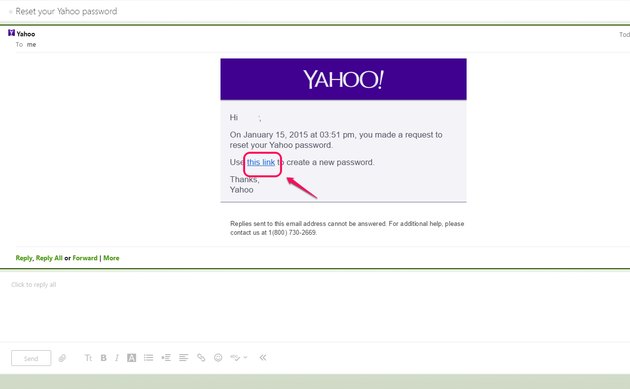 how to reset yahoo email account password
