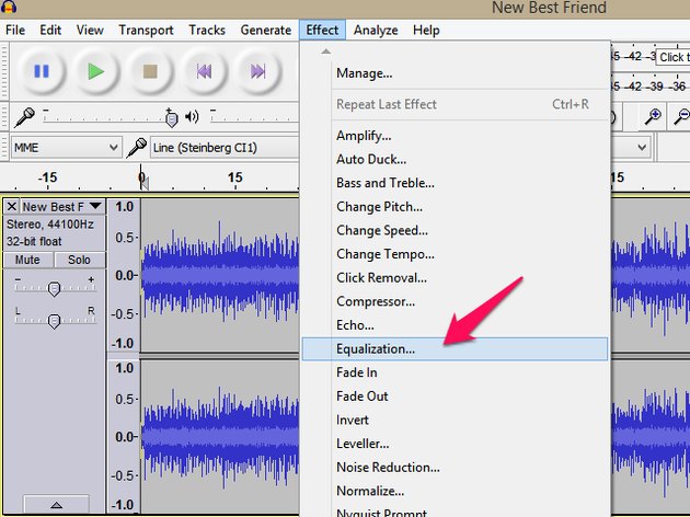 audacity equalization for voice