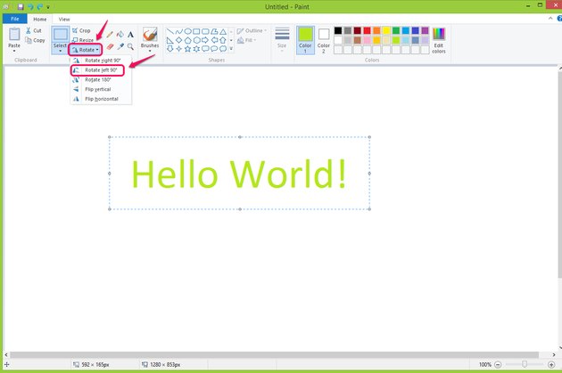 How Do I Rotate Text Boxes in Paint? | Techwalla