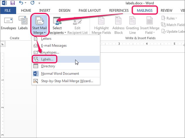 how to make address labels in word for multiple addresses