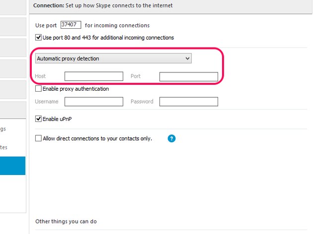 using proxy server bitcomet port detection failed