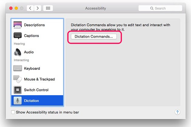 how to activate voice dictation on mac