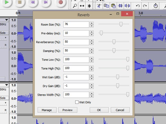 best audacity settings for voice over