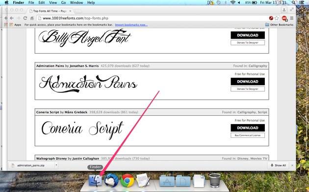 how to install fonts on mac 1001 free fonts