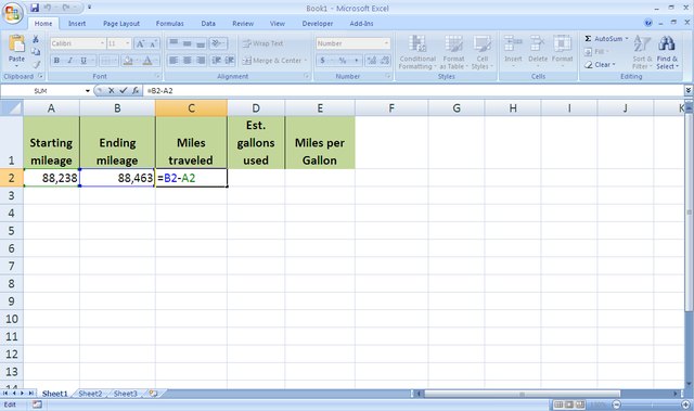 How To Calculate Gas Mileage In Excel Techwalla