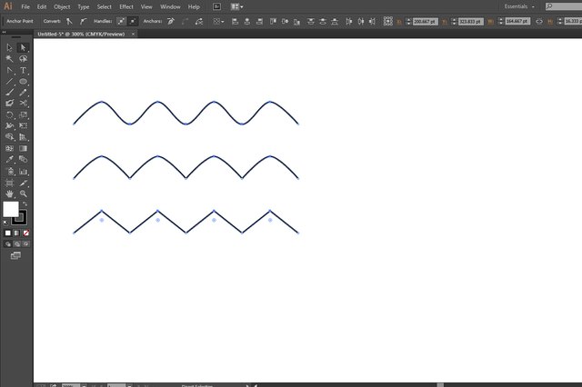 Как нарисовать ровную волну в иллюстраторе