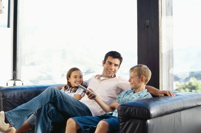 Getting tv. Photos of my father watch TV. Does your father watch TV.