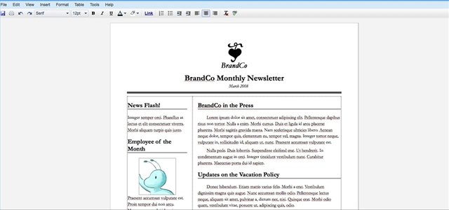 google docs newsletter template for teachers