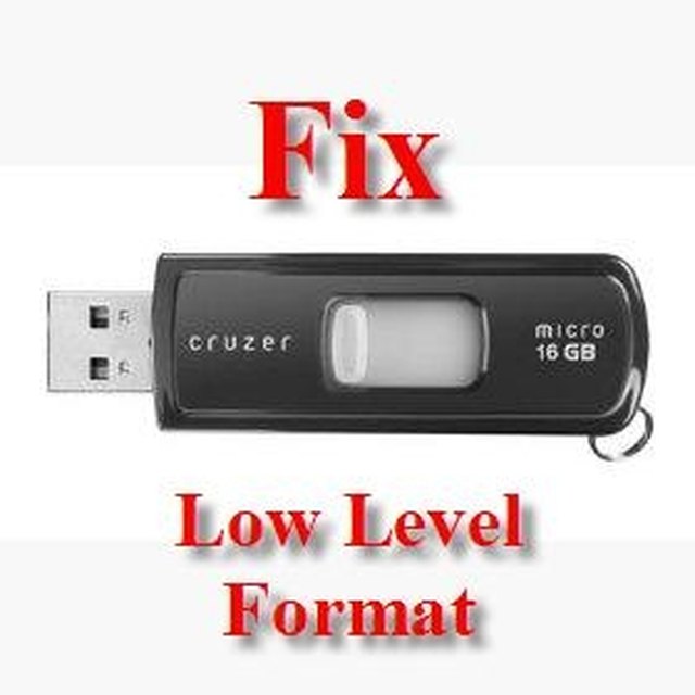How to fix USB flash drive with low-level format |