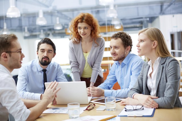 Business group at work