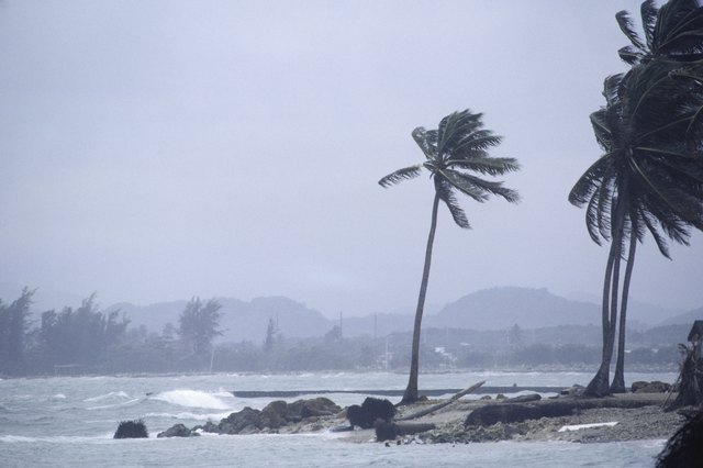 Storm at coastline in Puerto Rico