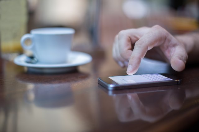 Smartphone on a coffe break