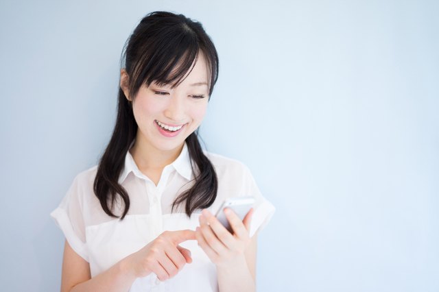 Woman using a smartphone