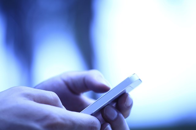 Touching iphone