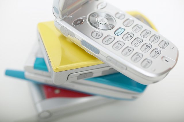 Stack of cell phones