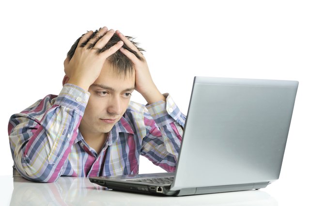 Stressed out businessman