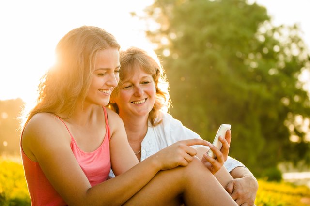 Happy moments together - mother and daughter