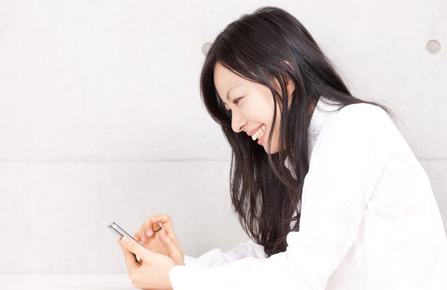 Businesswoman using a smartphone