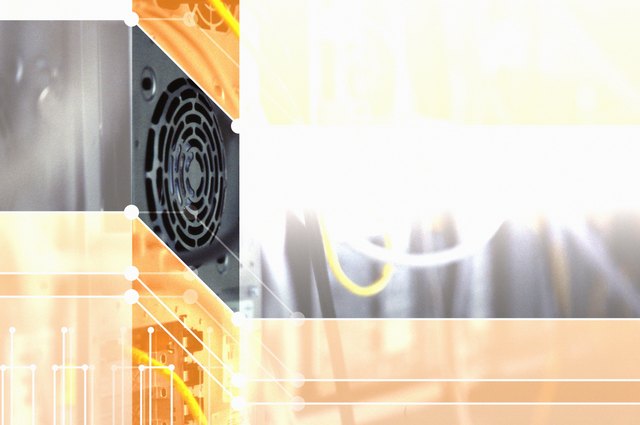 Power supply fan and cables (digital composite)