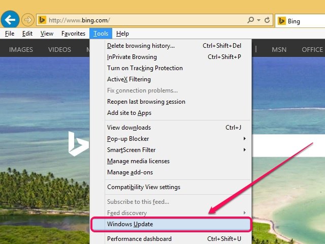 how to manually update internet explorer