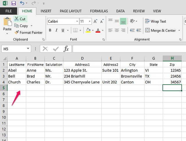 How To Set Up A Mailing List In Excel 1799
