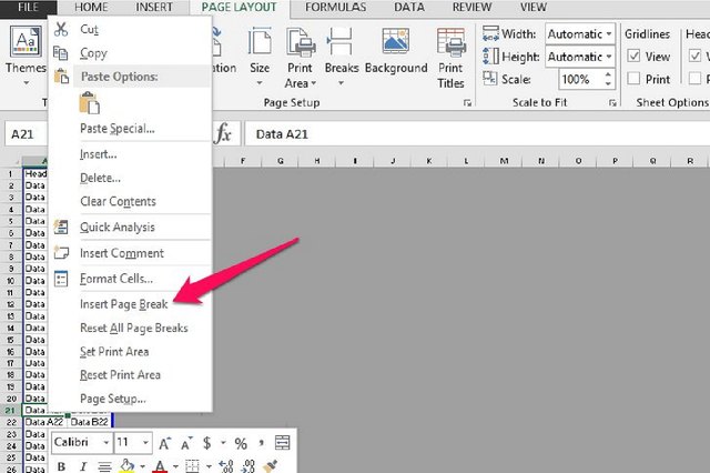 How To Insert Page Breaks In Excel Kopdom